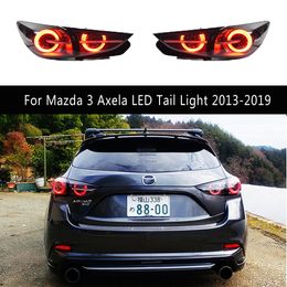 Para Mazda 3 Axela luz trasera LED de 5 puertas freno marcha atrás luces de marcha atrás señal de giro montaje de luz trasera 13-19 estilo de coche