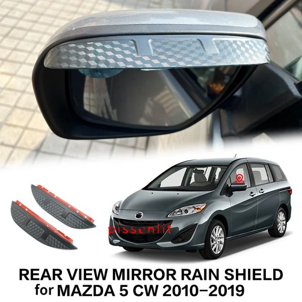 Pour Mazda 5 1999-2021 Accessoires CP CR CW Visor de fenêtre arrière Roof Roof Soleil de pluie Visor Visor Spoiler Wing Shades Ventvisor