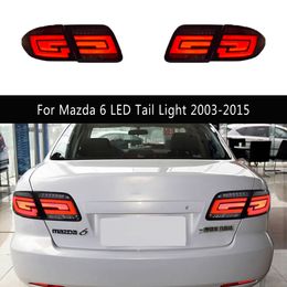 Voor Mazda 6 LED-staartlicht 03-15 Auto-accessoires Rem Running Reverse Parkeerlichten Streamer Turn Signal Indicator Achterlamp achterlichten achterlichten