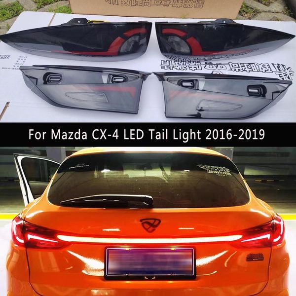 Para Mazda CX-4 luz trasera LED 16-19 accesorios de coche indicador de señal de giro serpentina dinámica freno marcha atrás estacionamiento luces traseras