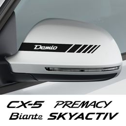 Voor Mazda Demio 2 Biantische BT-50 CX-5 CX-8 CX-9 CX-30 MX-5 Premacy SkyActiv Accessories Auto achteruitkijkspiegelstickers en stickers