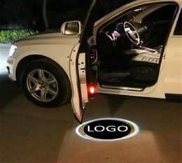 Pour mazda pour nissan 2 xled 4th haute qualité 12 v led porte de voiture logo lumière lampe de bienvenue auto laser projecteur light6571696