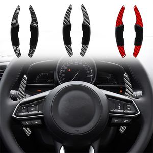 Para Mazda MX-5 /Axela/Atenza/CX-3 /CX-4 Control central del volante de fibra de carbono forjado Piezas de automóvil modificadas Paleta de cambio Accesorios para automóvil