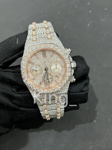 Voor Mannen Designer Beweging Hoge Kwaliteit Diamond Moissanite Iced Out Horloge Automatische Heren Montre Luxe Heren S Horloges I117