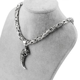 Pour hommes 6,5 mm pendentif chaîne collier chaînes impériales byzantines en acier inoxydable couleur argent colliers bijoux cadeaux en gros 200928