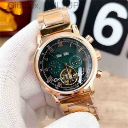 para hombres Relojes de lujo Super Mens Pate Philipp Torque Flywheel Función mecánica automática Baida Flywheelwristwatches Moda Nautilus IG2F