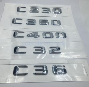 Voor Mercedes AMG W202 W203 C-Klasse C230 C350 C400 C32 C36 Kofferbak Achterklep Embleem Badge Alfabet Letter decal6959767