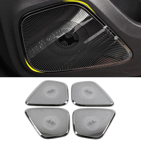 Pour Mercedes-Benz Classe B W247 2018-2020 Voiture Porte Haut-Parleur Son Pad Haut-Parleur Couverture Garniture Cadre Autocollant Intérieur Accessoires273n