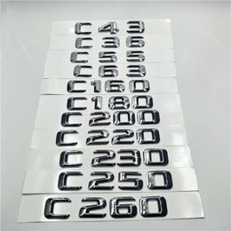 Voor Mercedes-Benz C Klasse C43 C55 C63 C160 C180 C200 C220 C230 C250 W210 W212 Kofferbak Embleem badge Logo Naambord Stickers247l