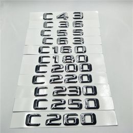 Voor Mercedes-Benz C Klasse C43 C55 C63 C160 C180 C200 C220 C230 C250 W210 W212 Kofferbak Embleem badge Logo Naambord Stickers305a