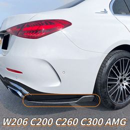Pour Mercedes Benz C Classe W206 C200 C260 C300 AMG 2022-2023 + voiture arrière parental côté diffuseur Splateur Spoiler Kits de corps