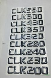 Voor Mercedes Benz CLK200 CLK230 CLK240 CLK280 CLK320 CLK350 CLK430 CLK500 CLK550 ACHTERSTAF EMBLEM NUMBER NUMMER Badge Sticker1042131