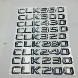 Voor Mercedes Benz CLK200 CLK230 CLK240 CLK280 CLK320 CLK350 CLK430 CLK500 CLK550 Achterlichten Embleem Aantal Letters Badge Sticker282J