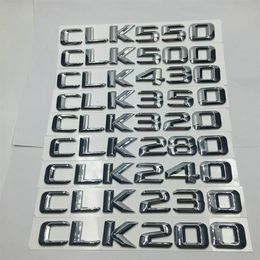 Voor Mercedes Benz CLK200 CLK230 CLK240 CLK280 CLK320 CLK350 CLK430 CLK500 CLK550 Achterlichten Embleem Aantal Letters Badge Sticker342D