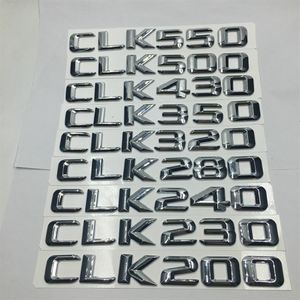 Voor Mercedes Benz CLK200 CLK230 CLK240 CLK280 CLK320 CLK350 CLK430 CLK500 CLK550 Achterlichten Embleem Aantal Letters Badge Sticker219P