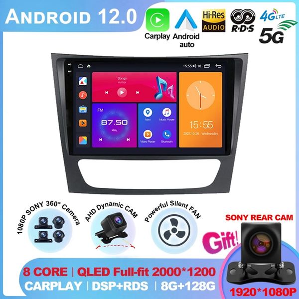 Para mercedes-benz Clase E W211/CLS-clase 2005-2008 2din Auto Radio Android coche reproductor Multimedia GPS WIFI Carplay DSP Monitor-3