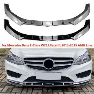 Para Mercedes Benz E-Class W212 FACELIFT 2013-2015 AMG CAR BUMPER DEL CAR BUMPER SPOILER SPOILTER BRODE LIP SHOVE BED COUP