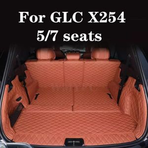 Pour Mercedes-Benz GLC x254 2023 2024 5 / 7sets en cuir coffre tapis de cargaison