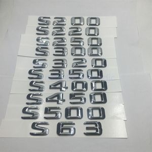 Para Mercedes Benz S Class S200 S220 S250 S300 S320 S350 S400 S420 S450 S500 S63 letras del maletero trasero emblema insignia Logo327b