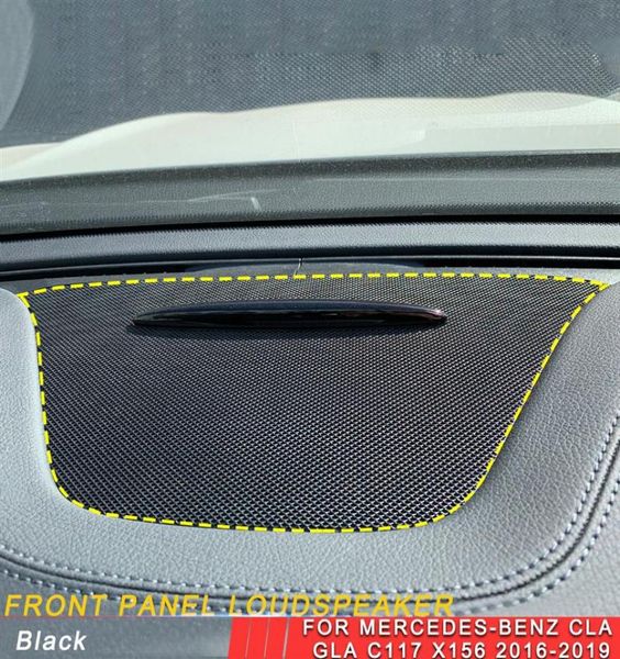 Para Mercedes- CLA GLA C117 X156 2016-2019 altavoz de puerta de coche sonido almohadilla cromada cubierta de altavoz molduras de Marcos pegatina interior acce226e1705349