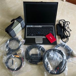 Voor Mercedes Diagnose Tool Mb Star C3 Sd Connect 3 met V2014.12 SSD Xentry in D630 Gebruikte Laptop Volledige Kit