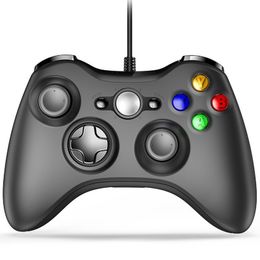 Pour Microsoft Xbox 360 USB contrôleur de jeu filaire manette de jeu camouflage doré double contrôleur de choc avec boîte de vente au détail