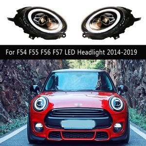 Voor Mini F54 F55 F56 F57 LED Koplamp 14-19 Dagrijverlichting Streamer Richtingaanwijzer Hoofd Lamp montage Front Lights Auto-onderdelen