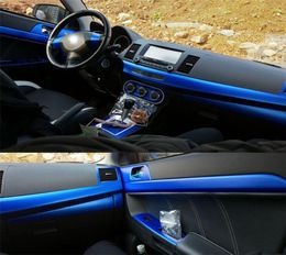 Pour Mitsubishi Lancer Ex 20092016 Panneau de commande central intérieur Panne de porte Poignée en fibre de carbone Autocollants décalants de la voiture Accessoire9112647