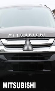 Voor Mitsubishi Outlander Chrome Auto 3D Letters Hood Emblem Logo Badge Auto Stickers Styling Auto Accessoires Formulering 3D Letter1132924