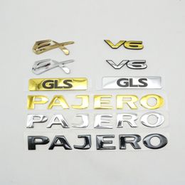 Pour Mitsubishi Pajero Montero Lancer GLS EX V6 emblème coffre arrière Logo côté garde-boue marque plaque signalétique Auto décalcomanie