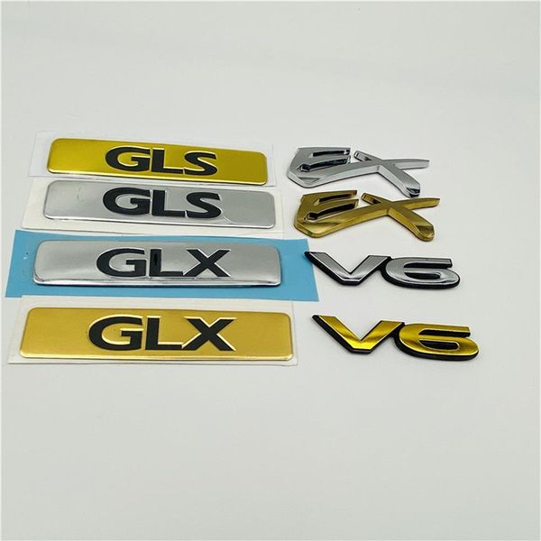 Para Mitsubishi Pajero Montero Lancer GLS GLX EX V6 emblema maletero trasero logotipo guardabarros lateral marca placa de identificación Auto Decal276J