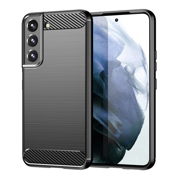 Étuis de téléphone design en fibre de carbone pour Samsung Galaxy S24 Ultra Plus A55 A35 A15 Moto G Play Power 5G 2024 G24 G04 Google Pixel 8 Pro Couvertures arrière