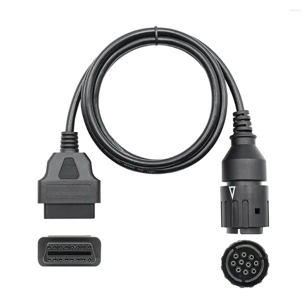 Pour les motos Adaptateur à 10 broches Cable ICOM-D 10 Pin à 16pin OBD2 Connecteur de diagnostic Motobikes OBD 2 Extension