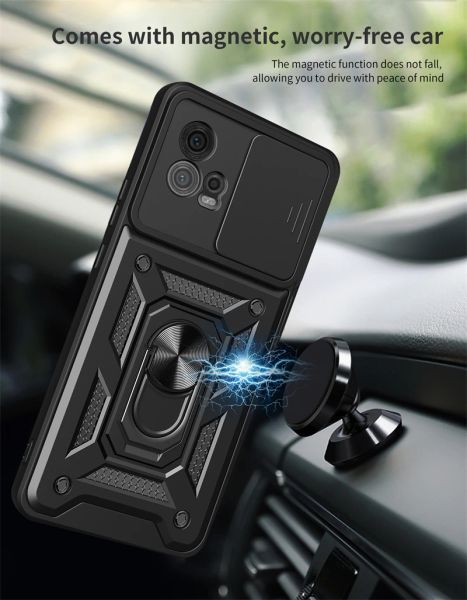 Para la caja de la cámara de la cámara de la cámara del deslizamiento de Motorola G72 Moto G72, la funda del teléfono de la armadura impulso de amortiguadores para Motorola G72 G72 G 72 CAR STOPPOR DEL AUTOR DE CAR CARRACIÓN