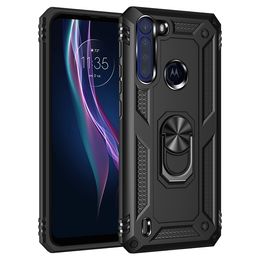 Telefoonhoesjes voor Motorola G9 Plus spelen E6S G8 Power Lite One Fusion G Fast Standstand -functie Hybride zware schokbestendige bumperomslag