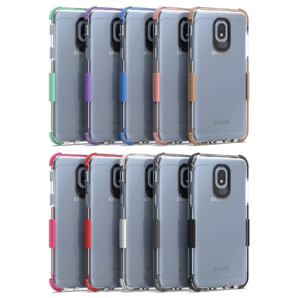 Para Motorola MOTO E5 Play E5 plus LG K10 2018 Stylo 4 Contraportada Doble color Transparente TPU PC case Oppbag