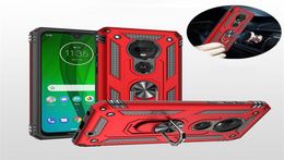 Voor Motorola Moto G6 G7 Plus G8 Power Lite G9 Play Case Magnetische Ring Houder Cover voor Moto E5 E6 e6S E6i E7 Power 2021 Cases4242629