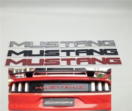 Pour Mustang Shelby GT capot avant coffre arrière coffre emblème en métal hayon Logo plaque signalétique 340*26mm1365451