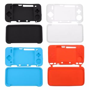 NUEVA CUBIERTA DE CUBIERTA DE PROTECTORES DE NUEVA 2SLL Funda suave de goma de silicona para nuevo 2DS XL Console Protector Game Accessories Fast Ship