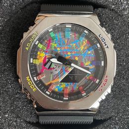 Para el nuevo enlace de compra de compra original Whock Watch Men Gift Watches Military Military impermeable Reloj All Pointer Work Wallwatch 2100s con caja set