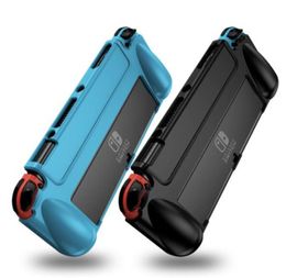 Voor Nintend Switch OLED TPU-koffers Accessoires Bescherming Shell Ergonomisch Handvat Grip Model Schokdichte Case Cover