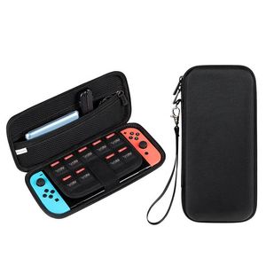 Para estuches para consola Nintendo Switch Almacenamiento duradero Bolsas NS Auriculares Cable USB EVA Estuches para bolsas de EVA duras Bolsa protectora portátil con 10 ranuras para tarjetas de juego