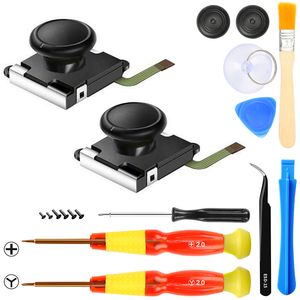 For Nintendo Switch Handle 3D Analog Joystick Repair Tool Disassemble Screwdriver With Tweezers Rocker Cap