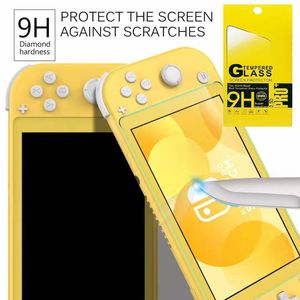 Protecteur d'écran en verre anti-rayures HD en verre trempé 9H pour Nintendo Switch Lite100pcs / lot dans un emballage de vente au détail