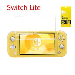 Pour Nintendo Switch Lite Protecteur d'écran en verre trempé 0,33 mm 2,5D 9H avec emballage en boîte