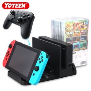 Pour le support de charge multifonctionnel de Nintendo Switch avec port de chargement du contrôleur Pro et support de carte de jeu