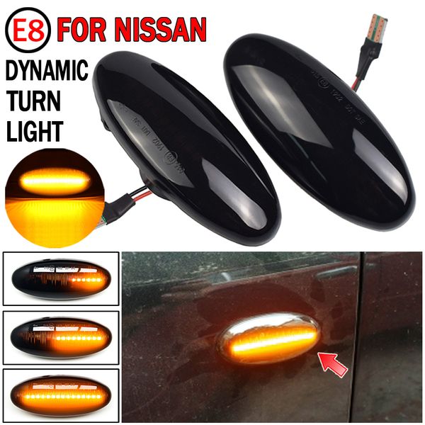 Pour Nissan Navara D22 1998-2005 NP300 1998-2005 clignotant dynamique LED clignotant latéral feu de position lampe séquentielle clignotant indicateur