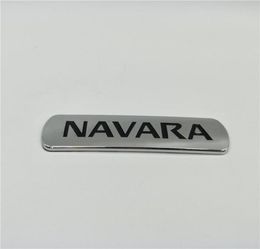 Para Nissan Navara trasero trasero, logotipo, emblemas de la placa de frontera D21 D22 D23 D40 Puerta lateral cromado Nameplate3512875