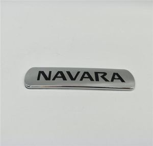 Pour Nissan Navara arrière arrière arrière Plaque de logo Emblems Frontier Pickup D21 D22 D23 D40 Porte latérale Chrome NamePlate3512875