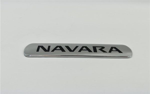 Pour Nissan Navara arrière arrière Plaque de logo Emblèmes Pickup Frontier D21 D22 D23 D40 Porte latérale Chrome NamePlate1049600